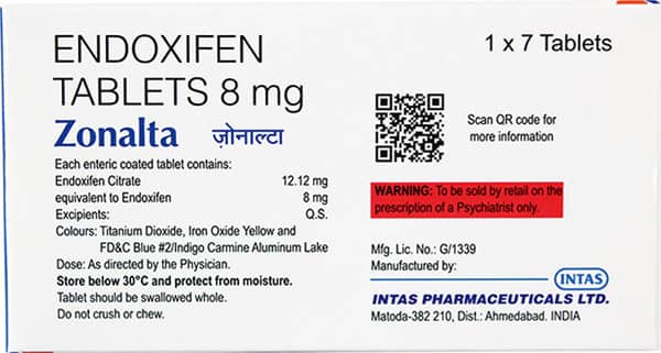 Zonalta 8Mg Strip Of 7 Tablets