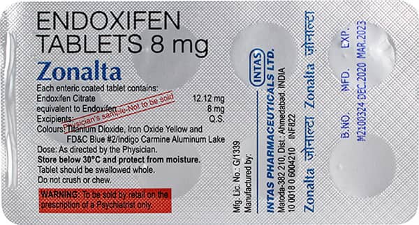 Zonalta 8Mg Strip Of 7 Tablets