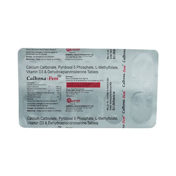 Calbona Fem Strip Of 10 Softgel Capsules