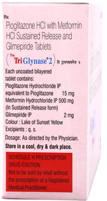The Triglynase 2mg Strip Of 10 Tablets