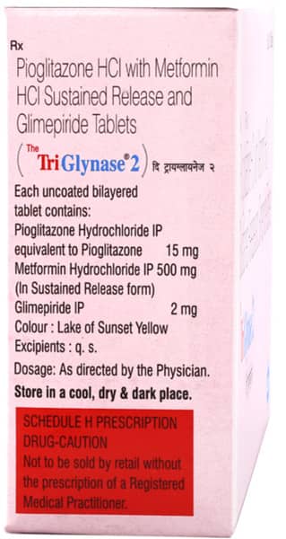 The Triglynase 2mg Strip Of 10 Tablets