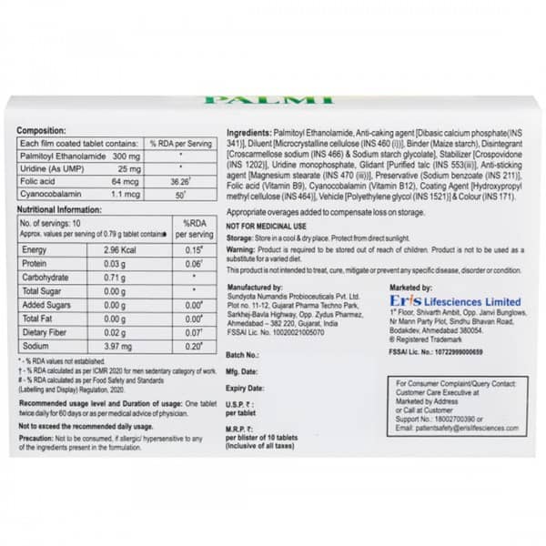 Palmi Strip Of 10 Tablets