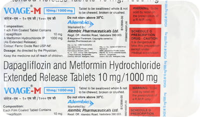 Voage M 10/1000mg Strip Of 10 Tablets