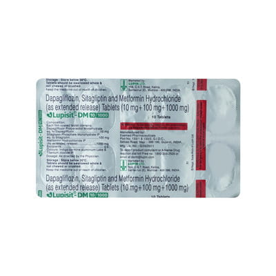 Lupisit Dm 10/1000mg Strip Of 10 Tablets