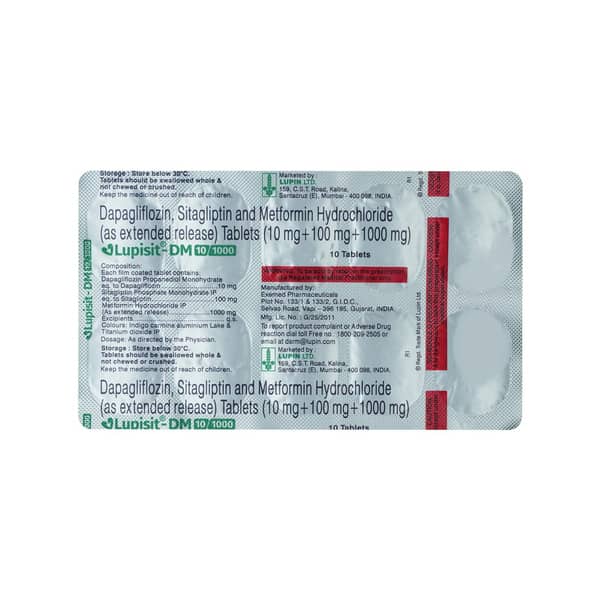 Lupisit Dm 10/1000Mg Strip Of 10 Tablets