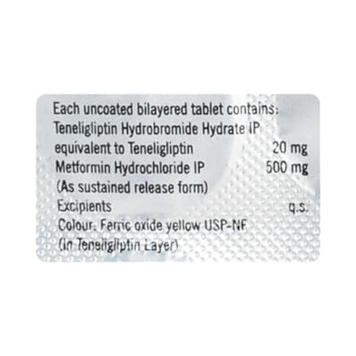 Tenebetic M 20/500mg Strip Of 10 Tablets