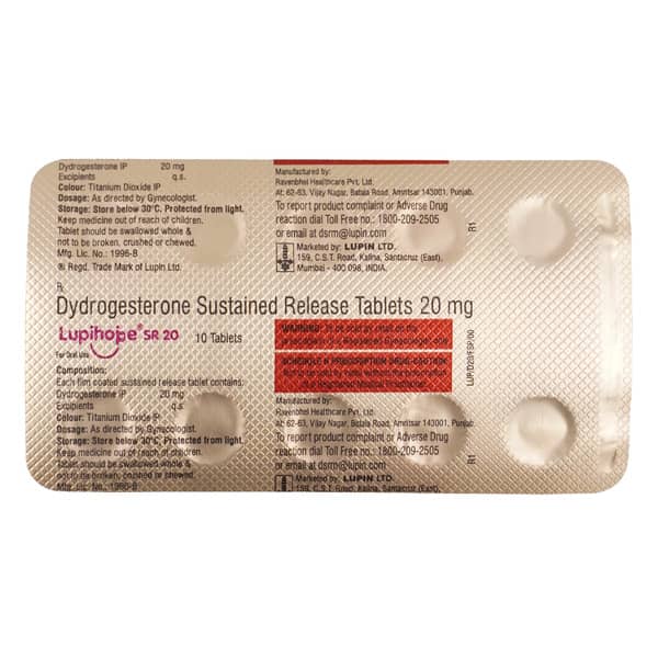 Lupihope Sr 20mg Strip Of 10 Tablets
