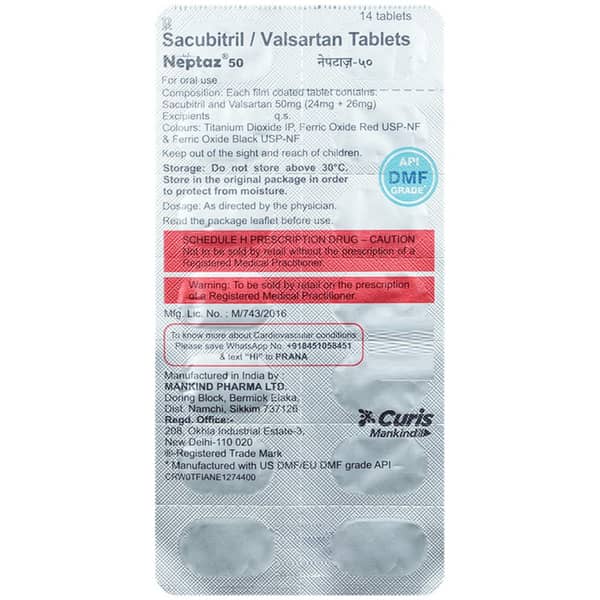 Neptaz 50mg Strip Of 14 Tablets