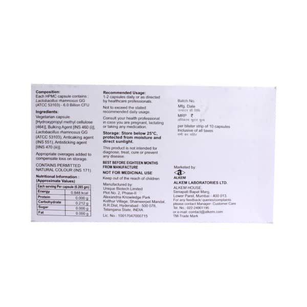 Rhamo G 6b Strip Of 10 Capsules