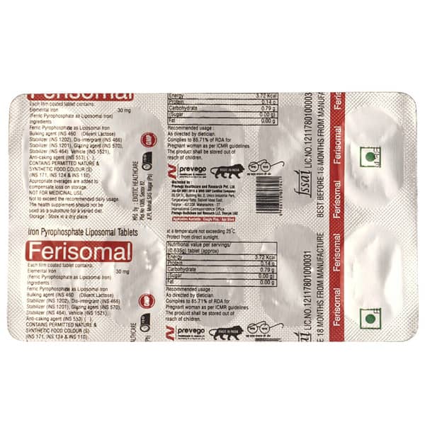Ferisomal Strip Of 10 Tablets