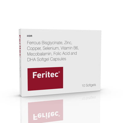Feritec Strip Of 10 Softgel Capsules