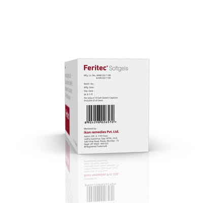 Feritec Strip Of 10 Softgel Capsules