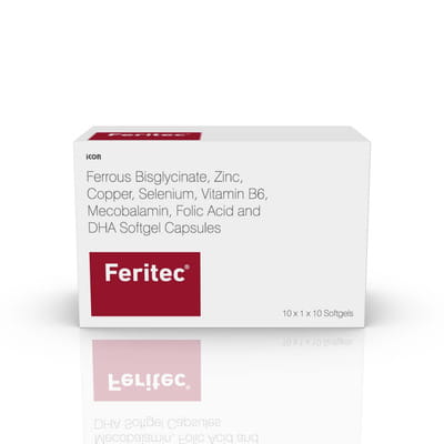 Feritec Strip Of 10 Softgel Capsules