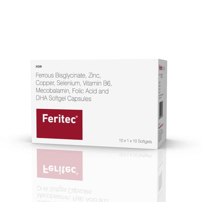 Feritec Strip Of 10 Softgel Capsules