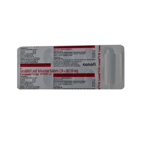 Carmada 50mg Strip Of 10 Tablets