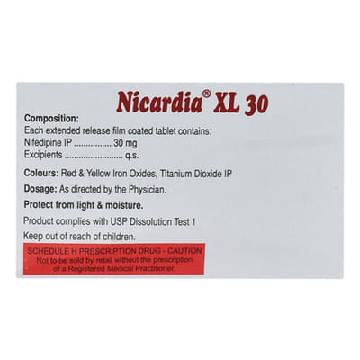 Nicardia Xl 30mg Strip Of 15 Tablets