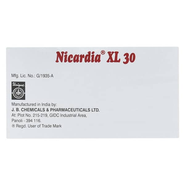 Nicardia Xl 30mg Strip Of 15 Tablets