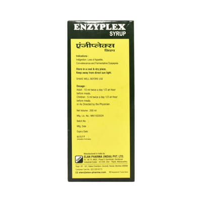 Enzyplex Jeera Adrak Flavour Bottle Of 200ml Digestive Syrup