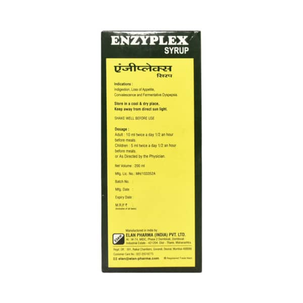 Enzyplex Jeera Adrak Flavour Bottle Of 200ml Digestive Syrup