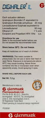 Digihaler Il Box Of 120md 7.2gm Metered Dose Inhaler