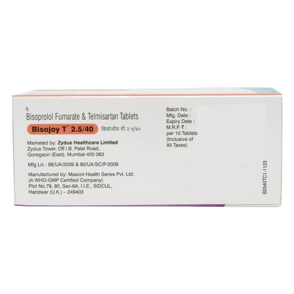 Bisojoy T 2.5/40Mg Strip Of 10 Tablets