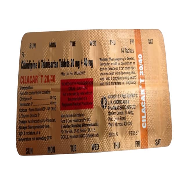 Cilacar T 20/40mg Strip Of 14 Tablets