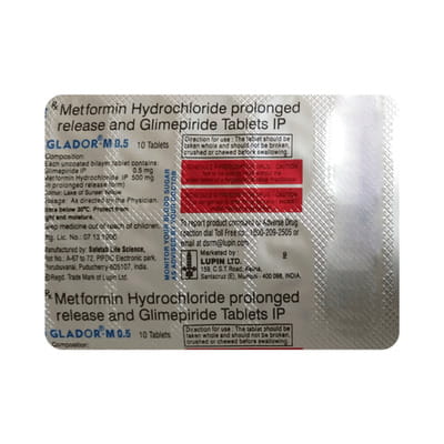 Glador M 0.5mg Strip Of 10 Tablets