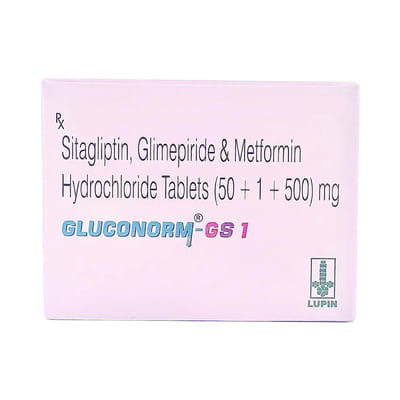 Gluconorm Gs 1mg Strip Of 10 Tablets