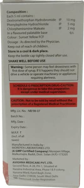 Kasjel Cs Plus P Orange Flavour Sugar Free Bottle Of 100ml Syrup