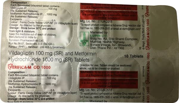 Verifica M Od 1000mg Strip Of 10 Tablets