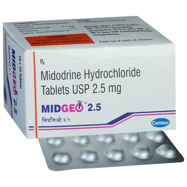 Midgeo 2.5mg Strip Of 10 Tablets
