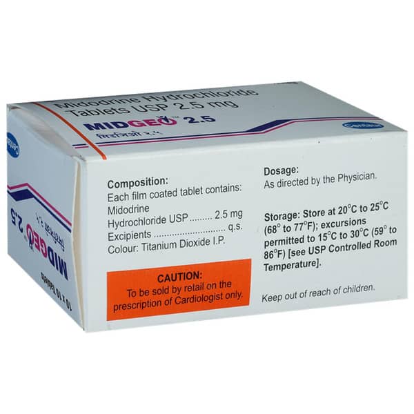 Midgeo 2.5mg Strip Of 10 Tablets