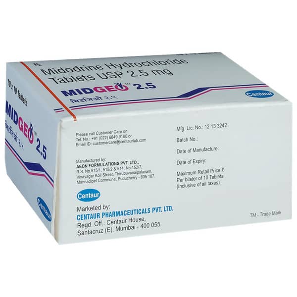 Midgeo 2.5mg Strip Of 10 Tablets