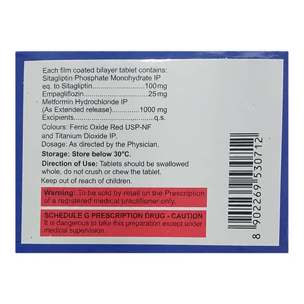 Alsita Em 25/1000Mg Strip Of 10 Tablets