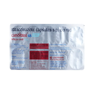 Canditral Sb 130mg Bottle Of 30 Capsules