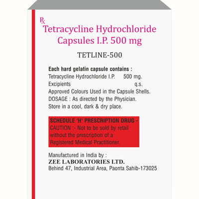 Tetline 500mg Strip Of 10 Capsules