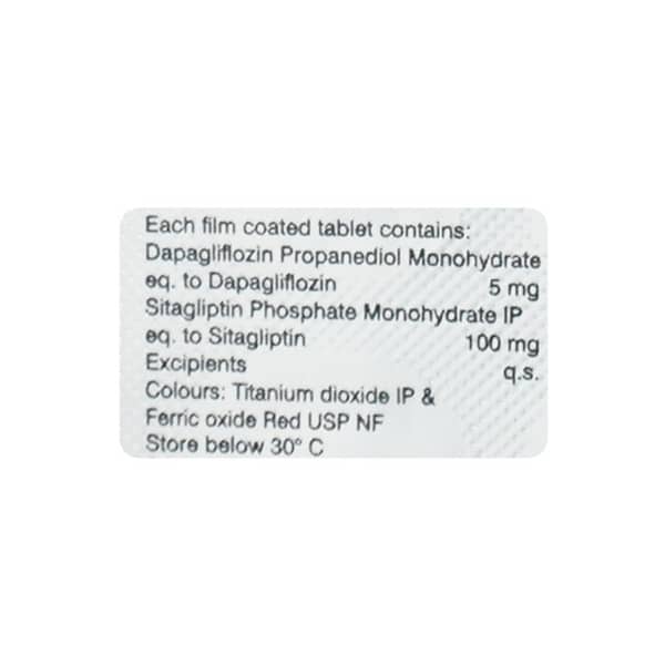 Dapaglyn S 5/100mg Strip Of 10 Tablets