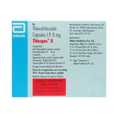 Thiospas 8mg Strip Of 15 Capsules