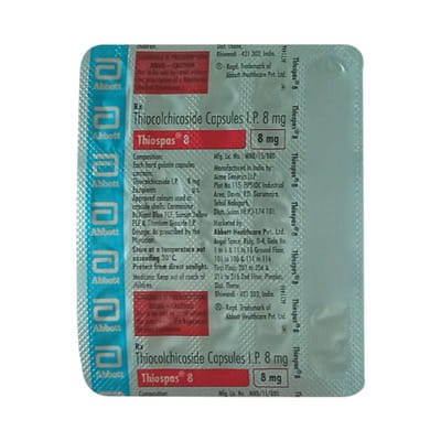 Thiospas 8mg Strip Of 15 Capsules