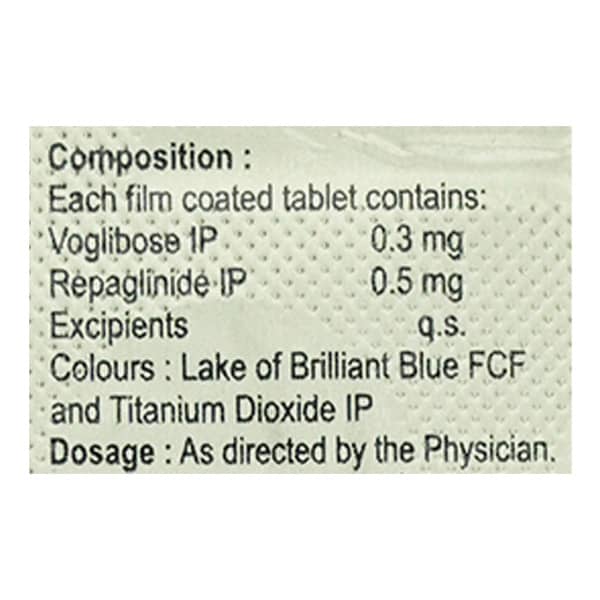 Volix R 0.3/0.5Mg Strip Of 10 Tablets