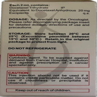 Novotaxel 20 Infusion 2 Ml