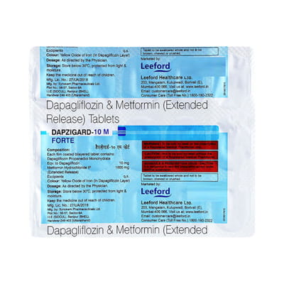 Dapzigard 10mg Strip Of 15 Tablets