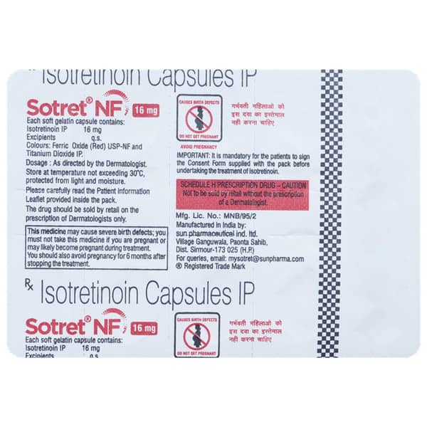SOTRET NF 16MG CAPSULE