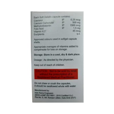 Osteo K 2 Strip Of 15 Softgel Capsules