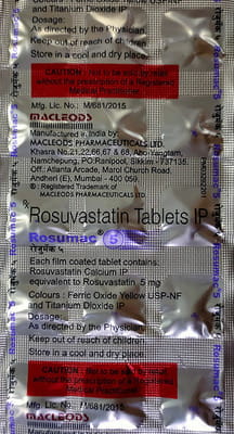 रोज़ुमेक10एमजी 15 टैबलेट की स्ट्रिप