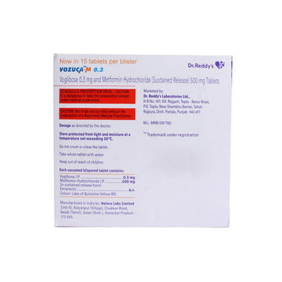 Vozuca M 0.3mg Strip Of 15 Tablets