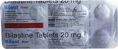Bilast 20mg Strip Of 10 Tablets