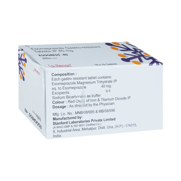 Esogress 40mg Strip Of 15 Tablets