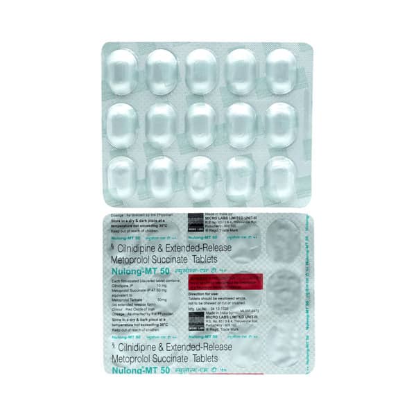 Nulong Mt 10/50mg Strip Of 15 Tablets