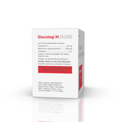 Glucotag M 25/500mg Strip Of 10 Tablets